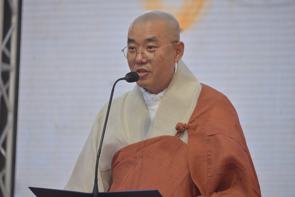 강진불교사엄연합회장 법화스님 봉행사